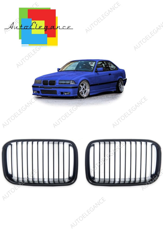 👉Griglia anteriore lucida nera adatta per BMW Serie 3 E36 1991-1996👈