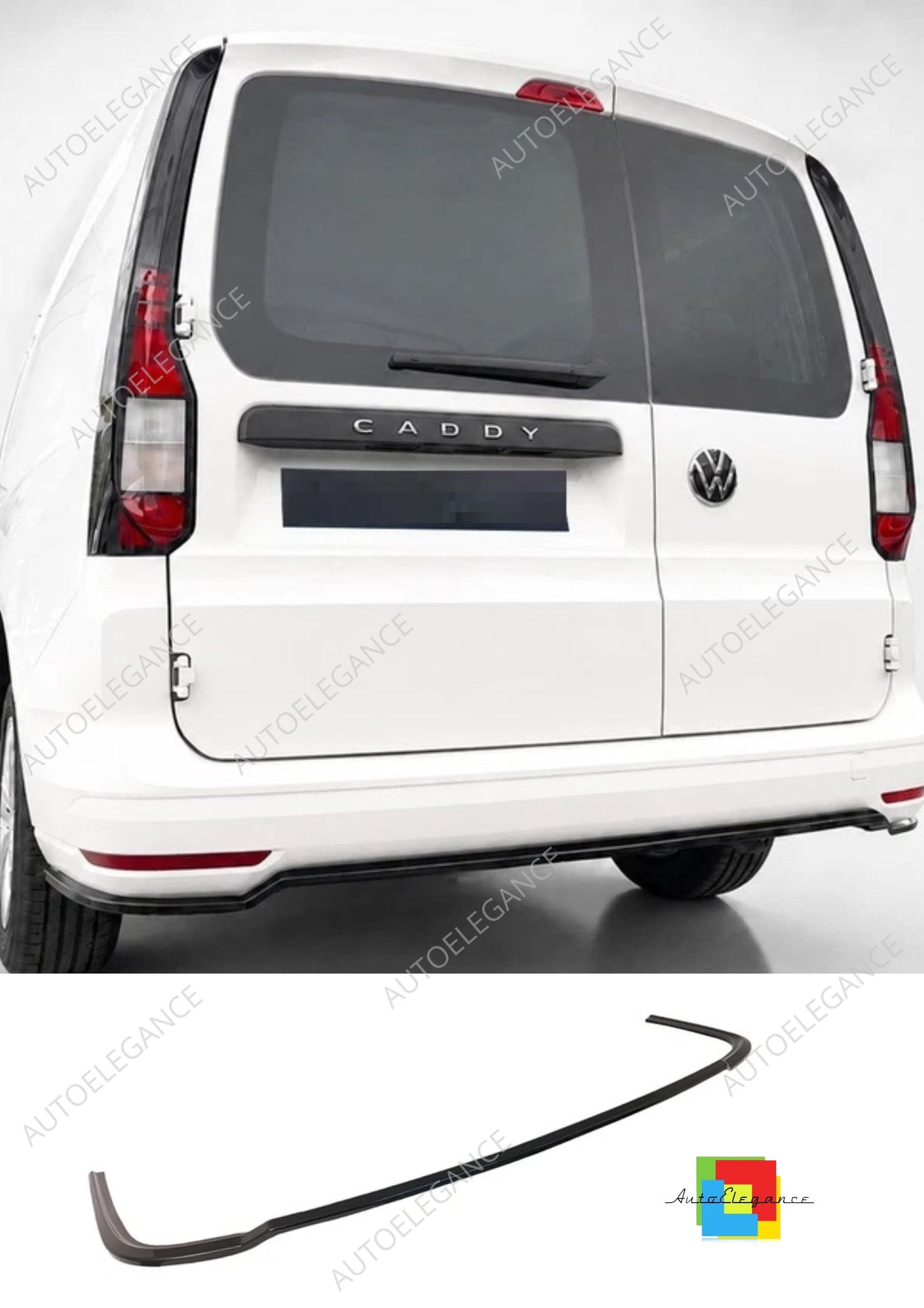 👉Splitter posteriore per Ford Transit Connect L2 MK3 (2024-) ABS nero lucido👈