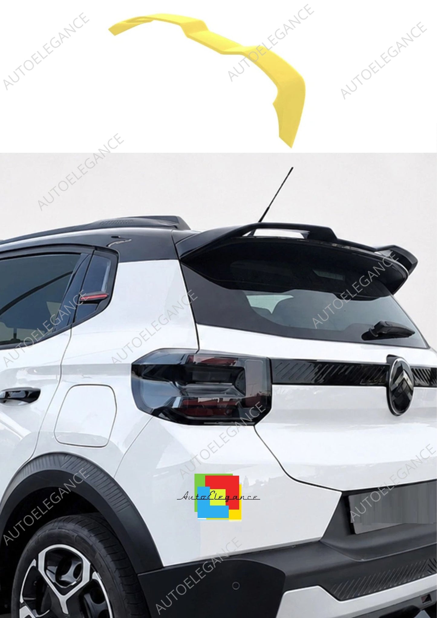 👉Alettone posteriore per tetto per Citroën C3 MK4 2024- in PU, non verniciato👈