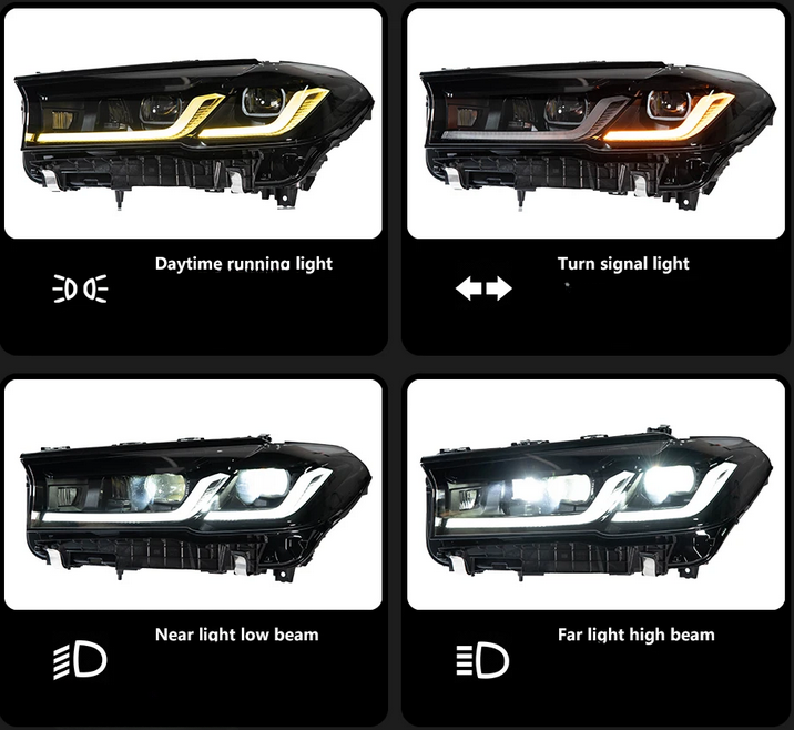 💕ART.8427  FARI  ANTERIORI FULL FULL LED  BMW G30 G38 Headlight 2018-2021 💕