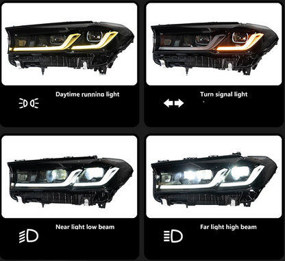 💕ART.8427  FARI  ANTERIORI FULL FULL LED  BMW G30 G38 Headlight 2018-2021 💕