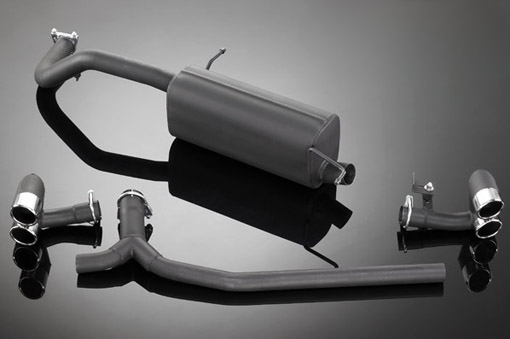 Terminali di scarico adatto per Audi A1 / VW Polo 5 tipo 6R