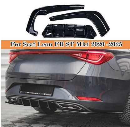 💕ART.8178  SPLITTER POSTERIORI SEAT LEON FR ST Mk4 2020 -2025 💕
