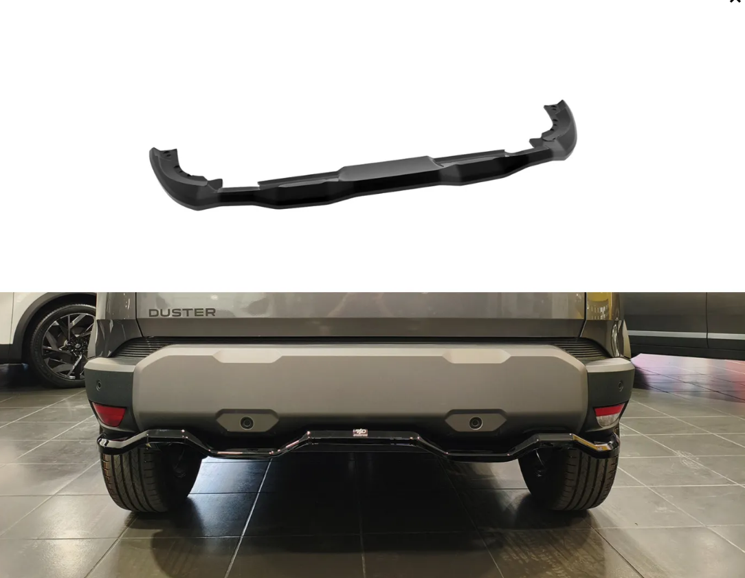 💕ART.9541 Splitter posteriore Dacia Duster Mk3 NERO  LUCIDO 💕