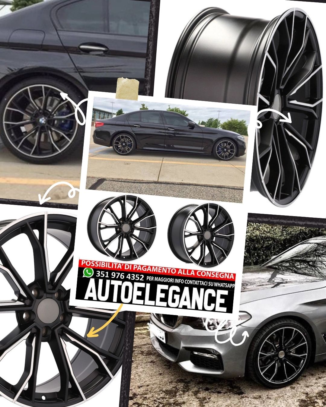 CERCHI CERCHIO IN LEGA 20" Adatto per VW BMW CADILLAC CHEVROLET HONDA LAND ROVER LEXUS MINI OPEL SAAB TESLA TOYOTA