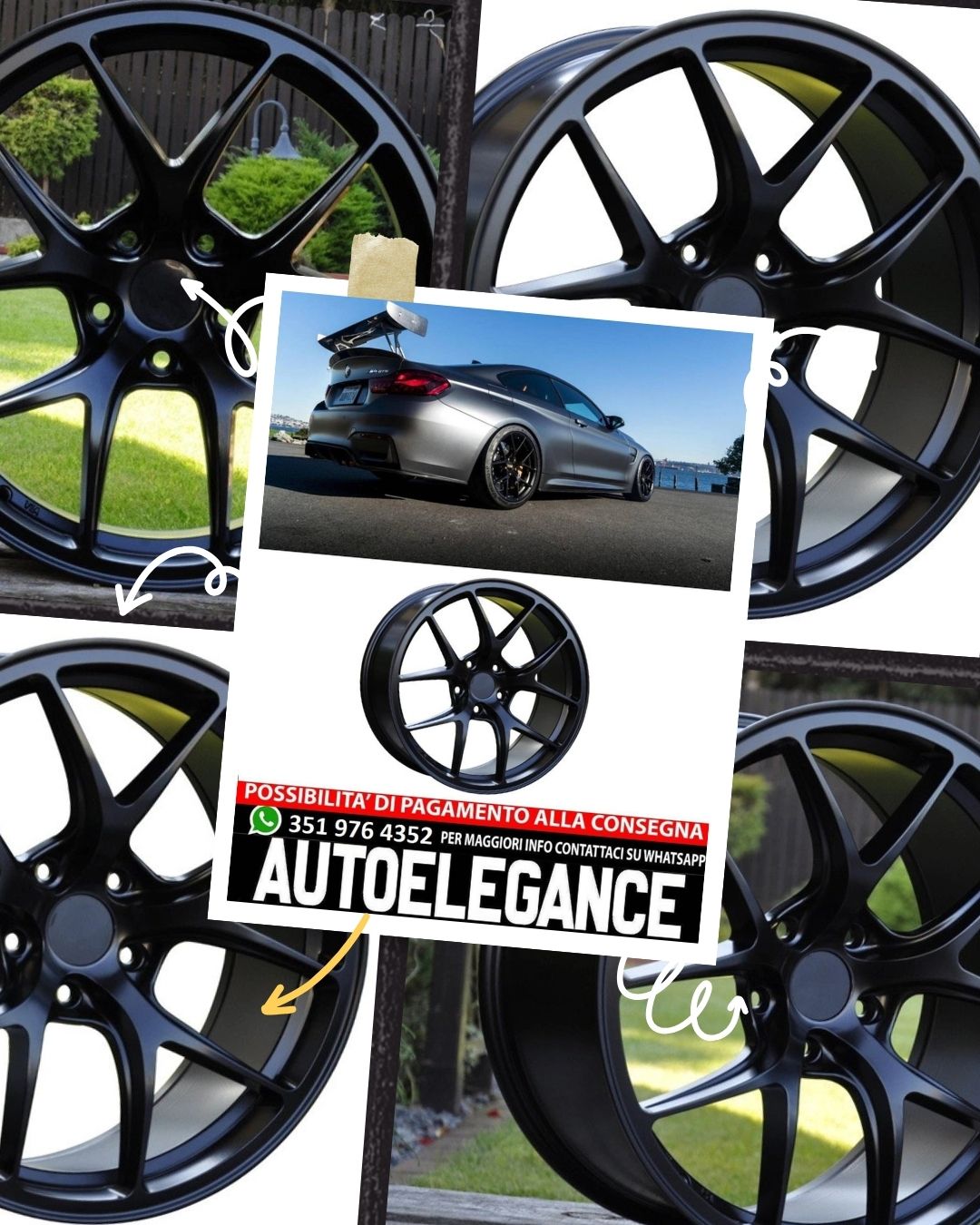 CERCHI CERCHIO IN LEGA 19" Adatto per VW BMW CADILLAC CHEVROLET HONDA LAND ROVER LEXUS MINI OPEL SAAB TESLA TOYOTA