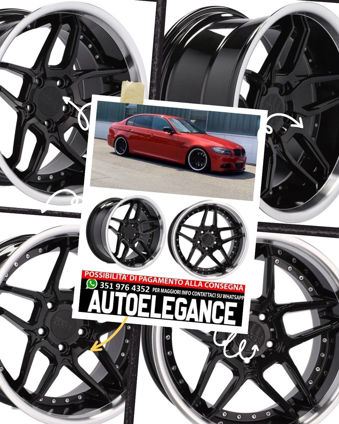 CERCHI CERCHIO IN LEGA 19" Adatto per VW BMW CADILLAC CHEVROLET HONDA LAND ROVER LEXUS MINI OPEL SAAB TESLA TOYOTA