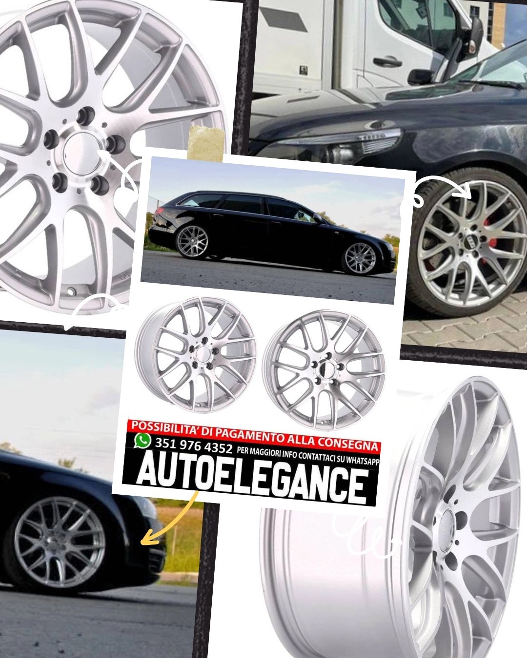 ALLOY WHEEL 18" Suitable for VW BMW CADILLAC CHEVROLET HONDA LAND ROVER LEXUS MINI OPEL SAAB