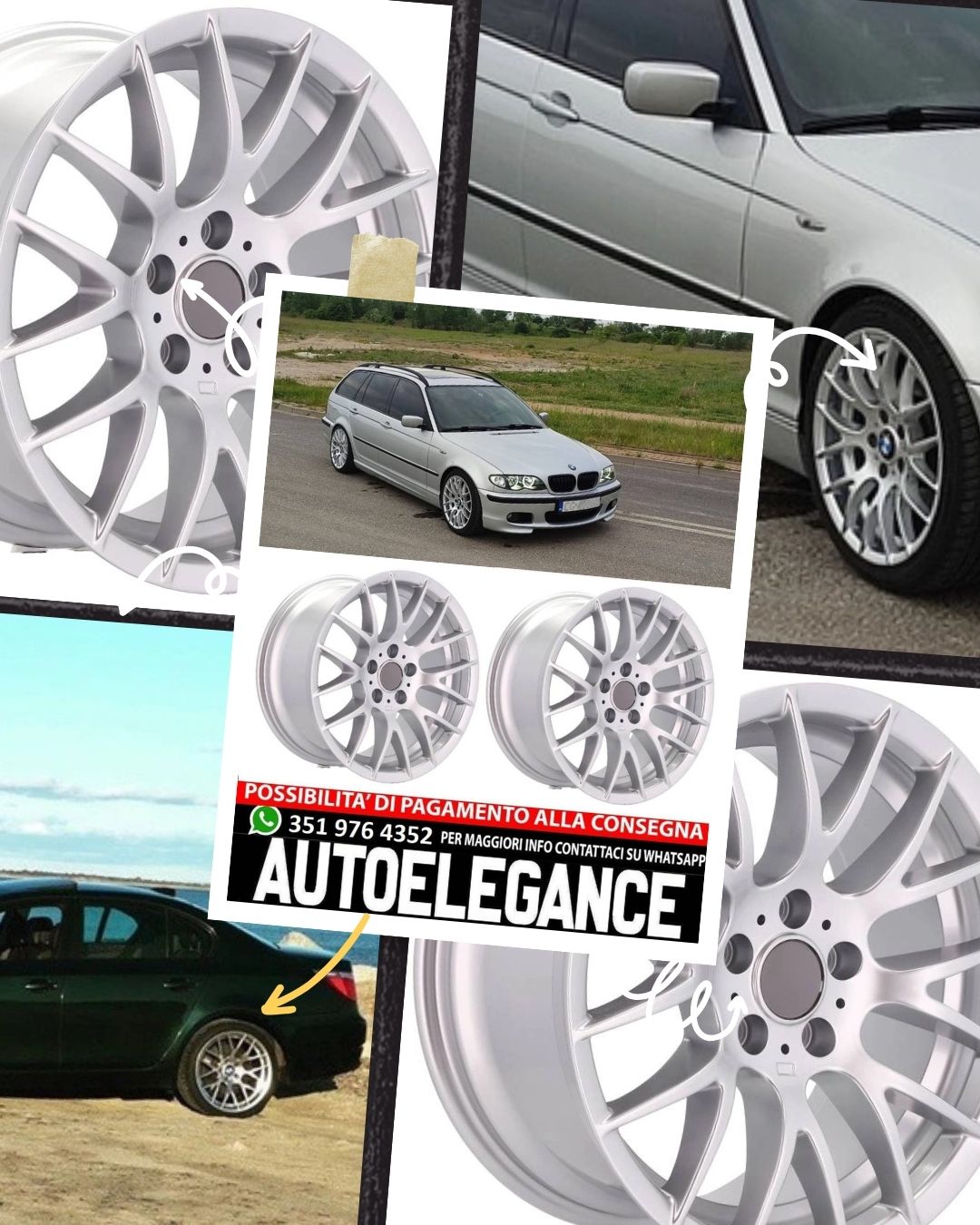 CERCHI CERCHIO IN LEGA 18" Adatto per VW BMW CADILLAC CHEVROLET HONDA LAND ROVER LEXUS MINI OPEL SAAB