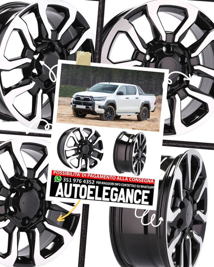 CERCHI CERCHIO IN LEGA 17" Adatto per VW CHEVROLET DAEWOO GMC ISUZU LEXUS NISSAN OPEL SSANGYONG TOYOTA