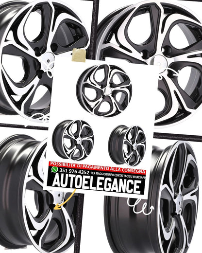 CERCHI CERCHIO IN LEGA 16" Adatto per VW CHEVROLET CITROEN DACIA DAEWOO DAIHATSU FIAT HONDA HYUNDAI KIA LADA MAZDA MERCEDES