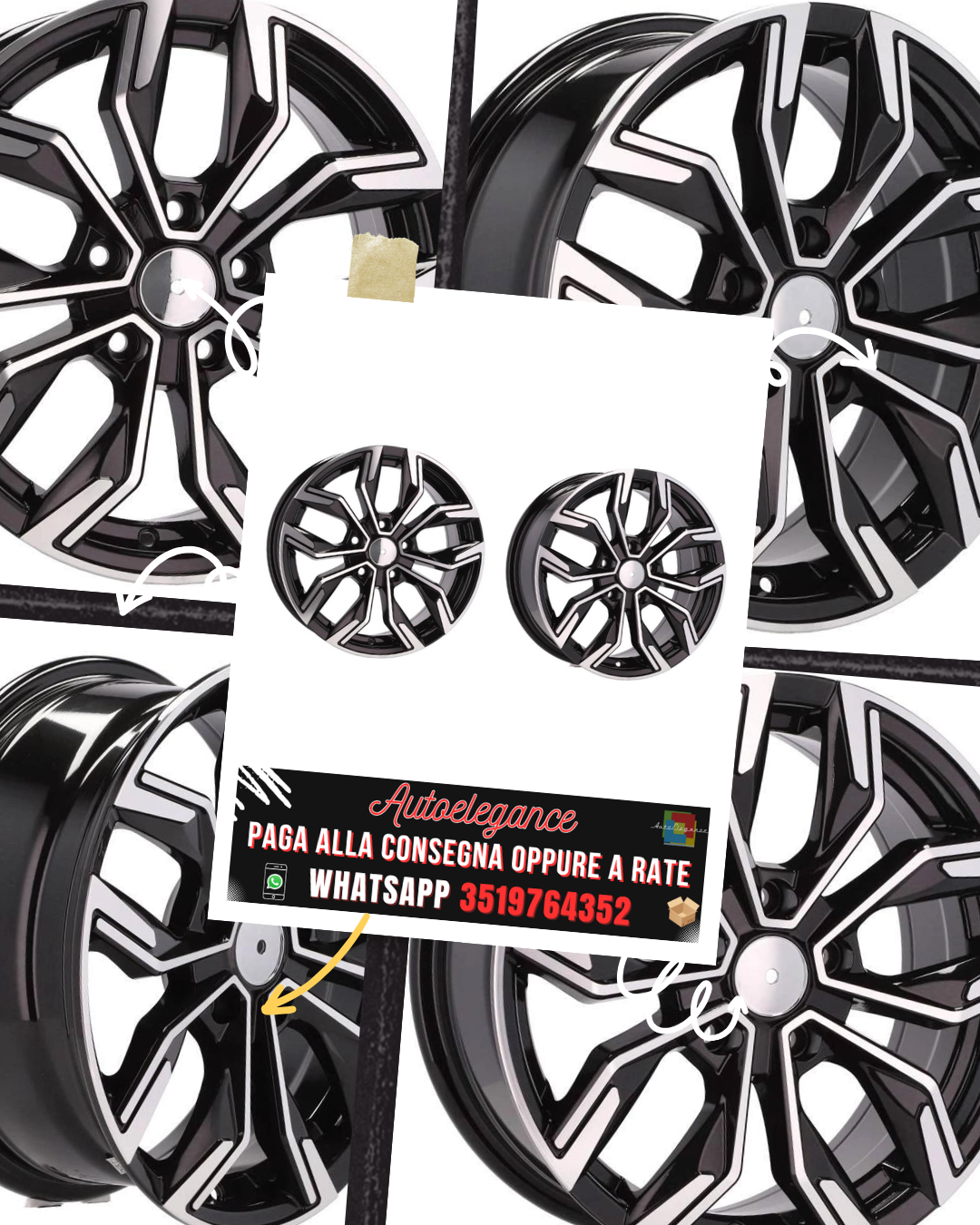 ALLOY WHEEL 16" Suitable for DACIA DAEWOO FIAT HONDA INFINITI LADA 