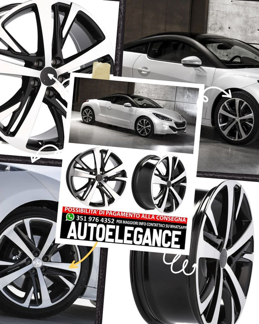 CERCHI CERCHIO IN LEGA 18"Adatto per ALFA ROMEO CITROEN DS FIAT FORD JAGUAR LANCIA LAND ROVER LINCOLN OPEL PEUGEOT RENAULT SMART TOYOTA VOLVO