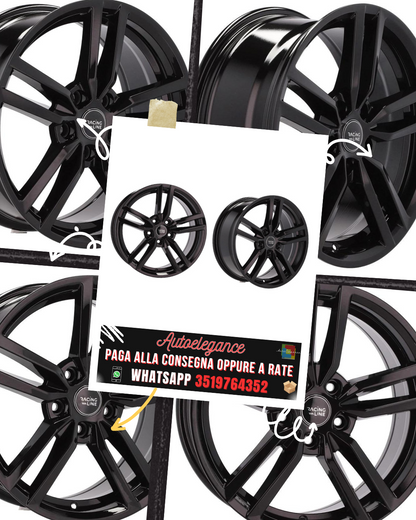 CERCHI CERCHIO IN LEGA 17" Adatto per PEUGEOT RENAULT SMART TOYOTA VOLVO