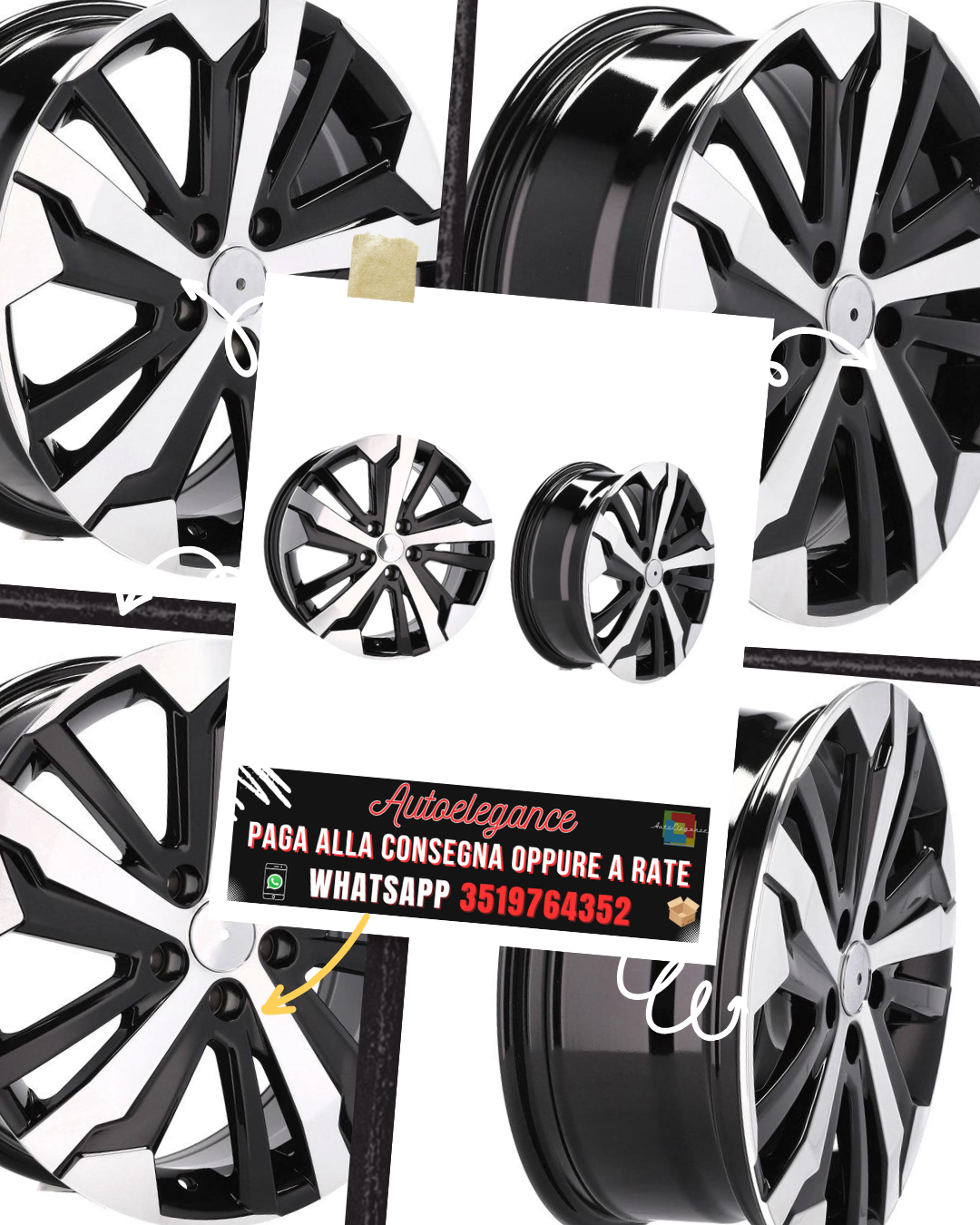 CERCHI CERCHIO IN LEGA 16" Adatto per LAND ROVER LINCOLN MERCEDES NISSAN OPEL