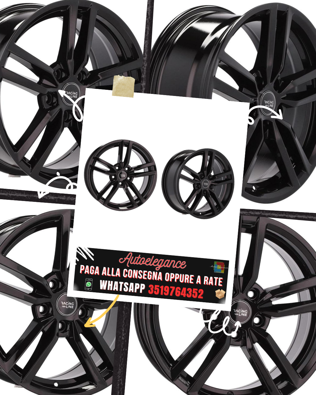 CERCHI CERCHIO IN LEGA 17" Adatto per LANCIA LAND ROVER LINCOLN MERCEDES OPEL