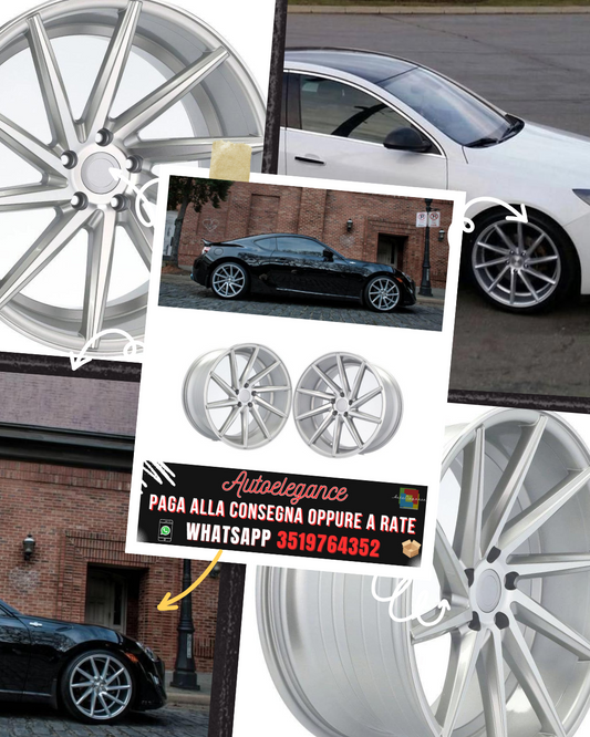 CERCHI CERCHIO IN LEGA 18" Adatto per ALFA ROMEO CADILLAC CHEVROLET FIAT JEEP