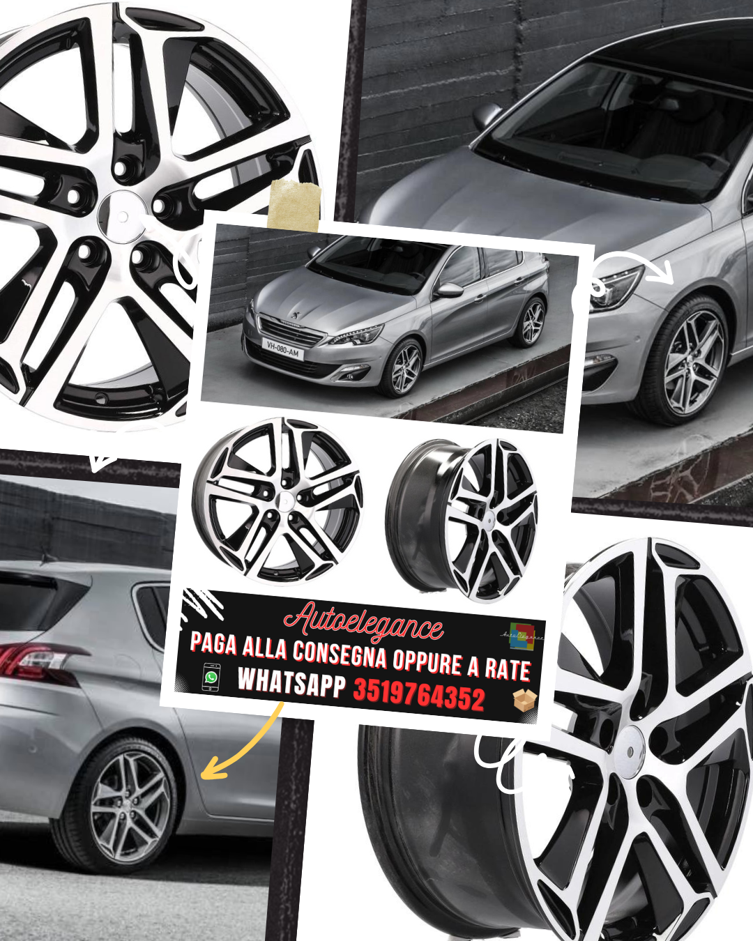 ALLOY WHEEL 17" Suitable for PEUGEOT RENAULT SMART TOYOTA VOLVO