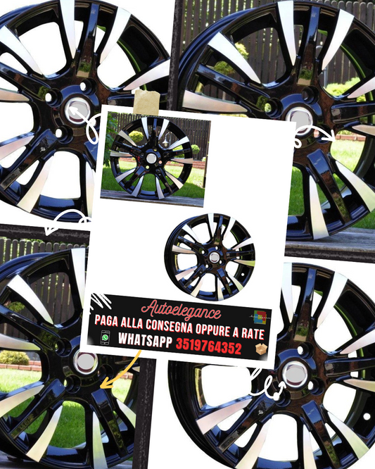 CERCHI CERCHIO IN LEGA 15" Adatto per SKODA SMART SUBARU SUZUKI TOYOTA VW