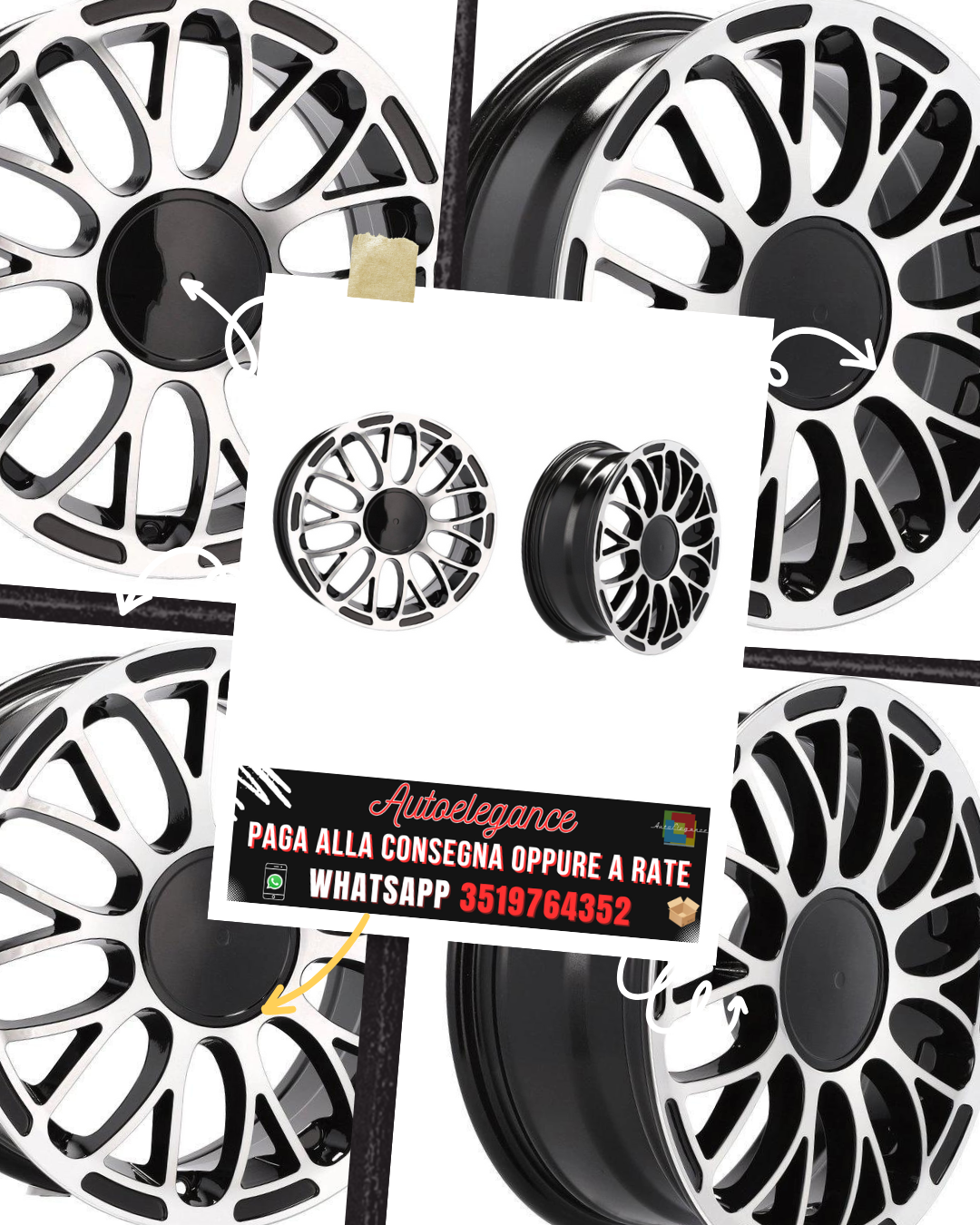 ALLOY WHEEL 16" Suitable for ALFA ROMEO CITROEN FIAT FORD LANCIA PEUGEOT