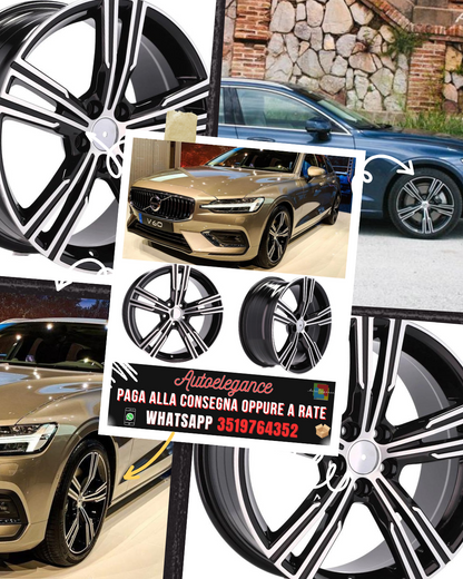CERCHI CERCHIO IN LEGA 17" Adatto per LINCOLN MERCEDES RENAULT SMART VOLVO