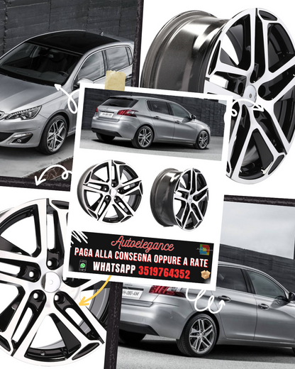 CERCHI CERCHIO IN LEGA 16" Adatto per PEUGEOT RENAULT TOYOTA VOLVO