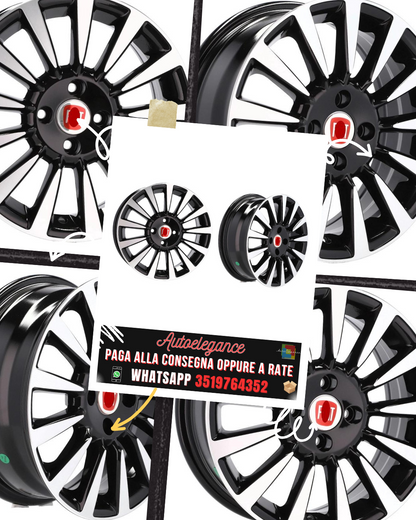 CERCHI CERCHIO IN LEGA 15" Adatto per ALFA ROMEO CITROEN FIAT FORD LANCIA PEUGEOT