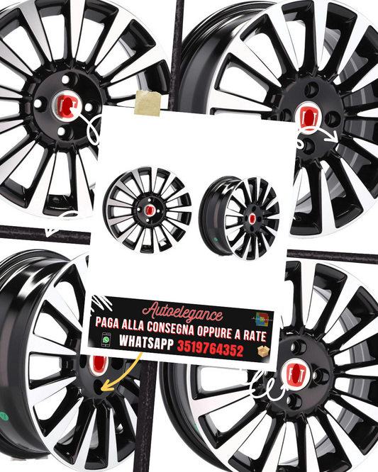 CERCHI CERCHIO IN LEGA 15" Adatto per ALFA ROMEO CITROEN FIAT FORD LANCIA PEUGEOT