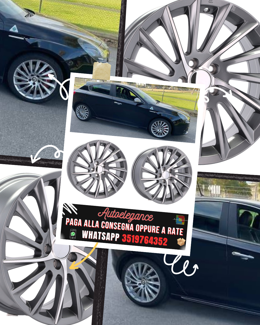 ALLOY WHEEL 17" Suitable for ALFA ROMEO CITROEN FIAT LANCIA OPEL PEUGEOT