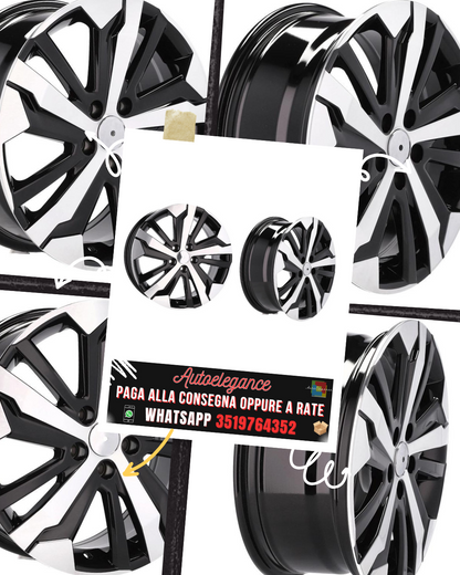 CERCHI CERCHIO IN LEGA 16" Adatto per ALFA ROMEO CITROEN FIAT FORD JAGUAR LANCIA