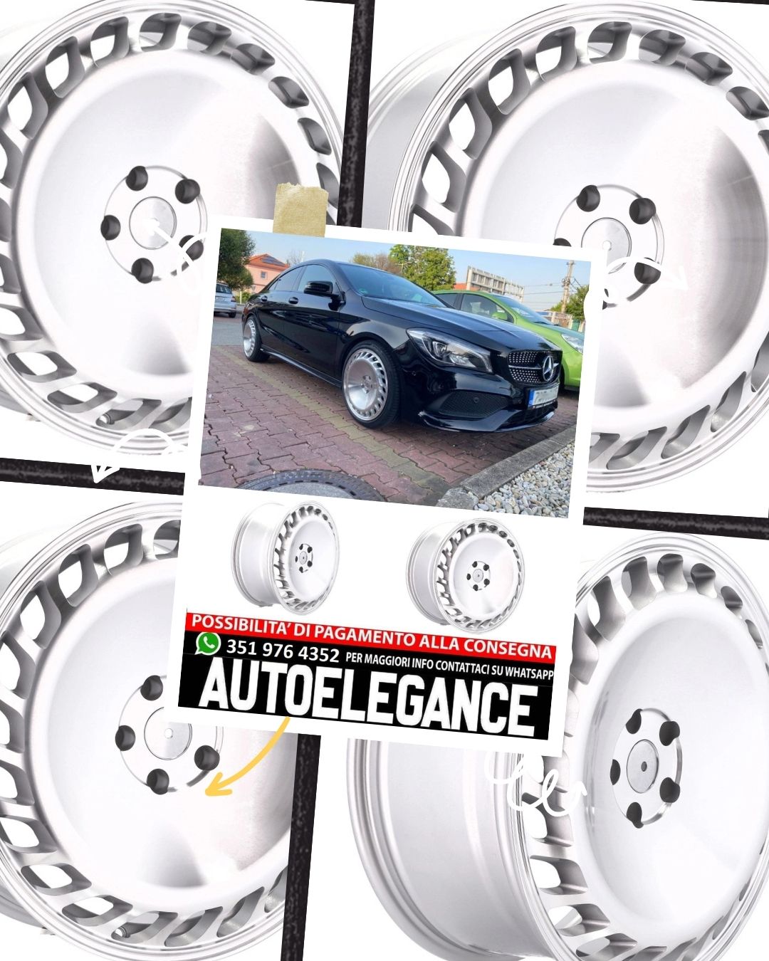 CERCHI CERCHIO IN LEGA 18" Adatto per VW AUDI BMW CUPRA FORD INFINITI MERCEDES MINI SEAT SKODA SSANGYONG TOYOTA