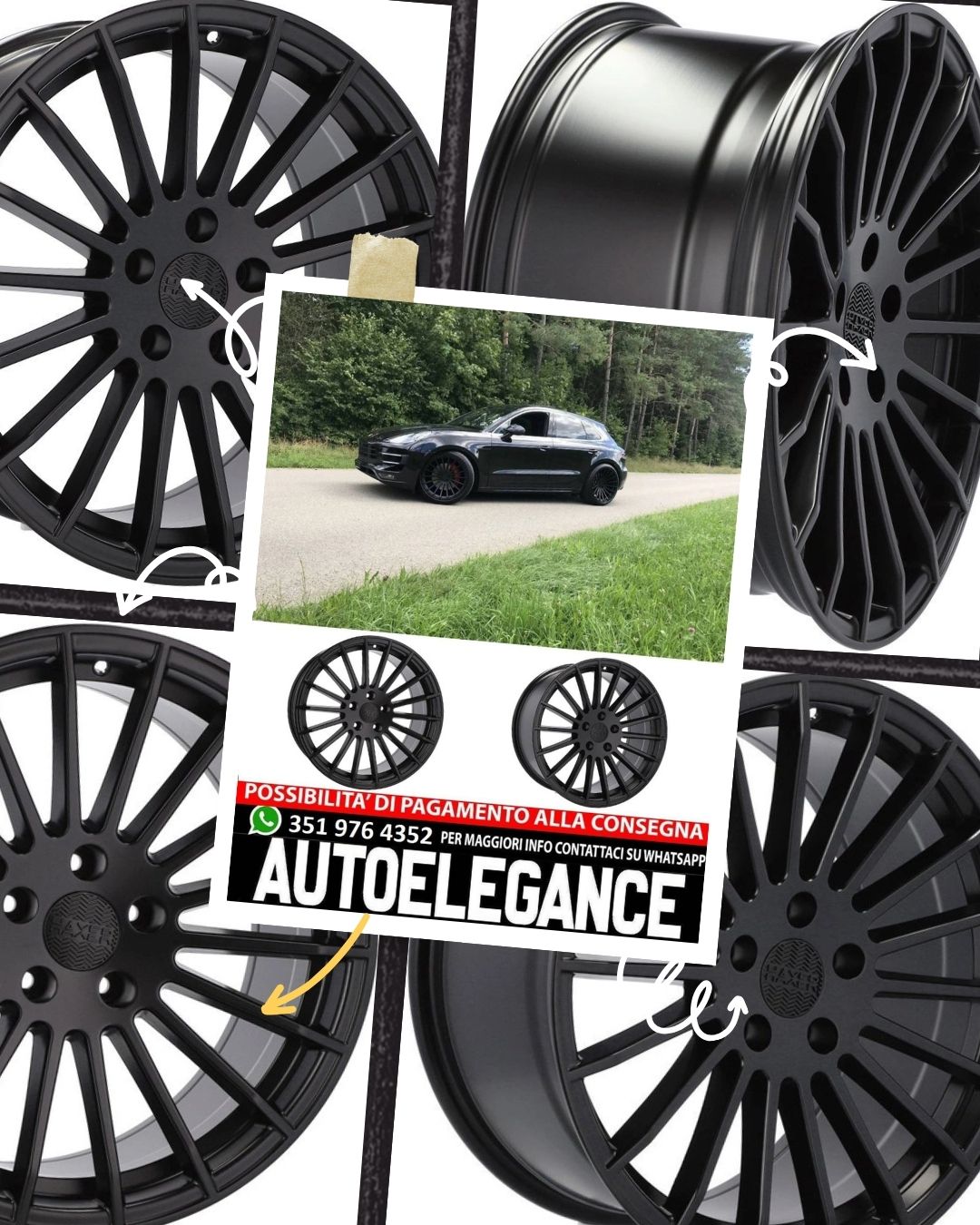 CERCHI CERCHIO IN LEGA 18" Adatto per VW BENTLEY BMW CHRYSLER CUPRA INFINITI MERCEDES MINI SEAT SKODA SSANGYONG TOYOTA AUDI