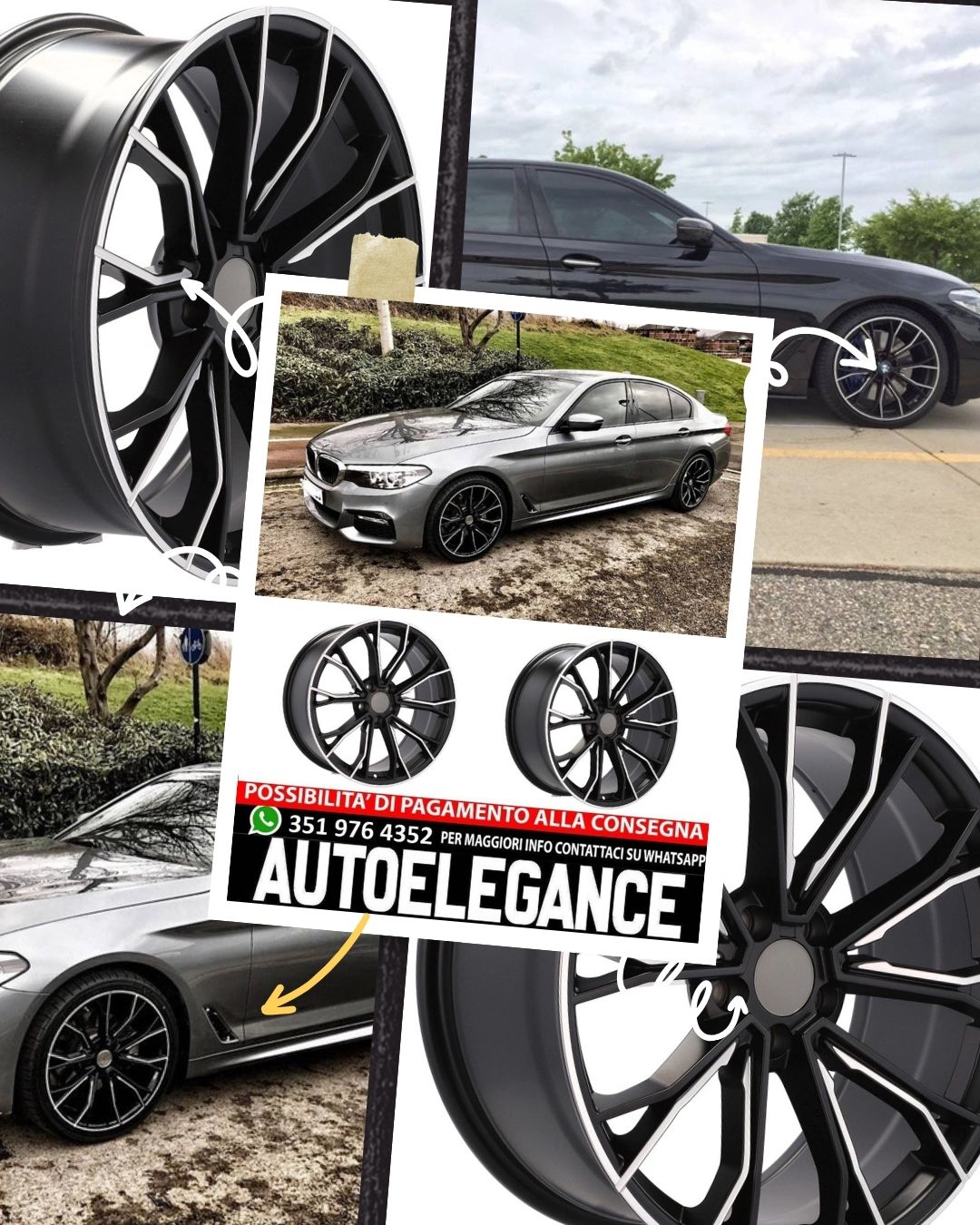 CERCHI CERCHIO IN LEGA 18" Adatto per VW BMW CADILLAC CHEVROLET HONDA LAND ROVER LEXUS MINI OPEL SAAB TESLA TOYOTA