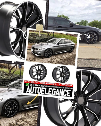 CERCHI CERCHIO IN LEGA 18" Adatto per VW BMW CADILLAC CHEVROLET HONDA LAND ROVER LEXUS MINI OPEL SAAB TESLA TOYOTA