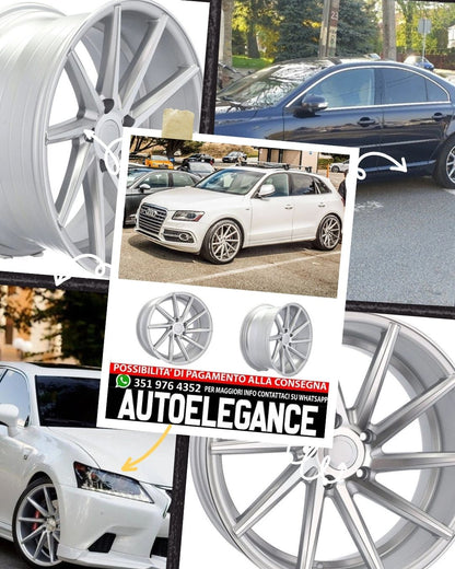 CERCHI CERCHIO IN LEGA 17" Adatto per VW BMW CUPRA FORD INFINITI MERCEDES MINI SEAT SKODA SSANGYONG TOYOTA AUDI