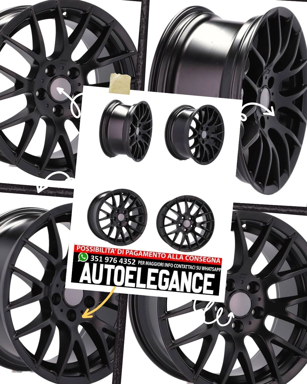 CERCHI CERCHIO IN LEGA 19" Adatto per VW CADILLAC CHEVROLET HONDA LAND ROVER LEXUS MINI OPEL SAAB TESLA TOYOTA BMW