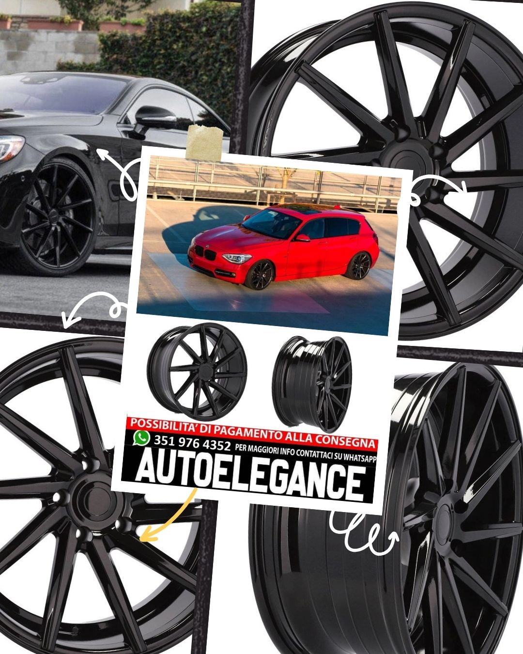 CERCHI CERCHIO IN LEGA 19" Adatto per VW AUDI BMW CUPRA FORD INFINITI MERCEDES MINI SEAT SKODA SSANGYONG TOYOTA