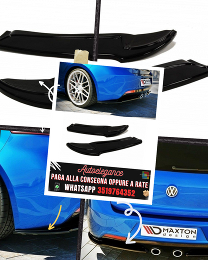 SPLITTER LATERALI POSTERIORI adatti per VW GOLF VI R 2008-2012