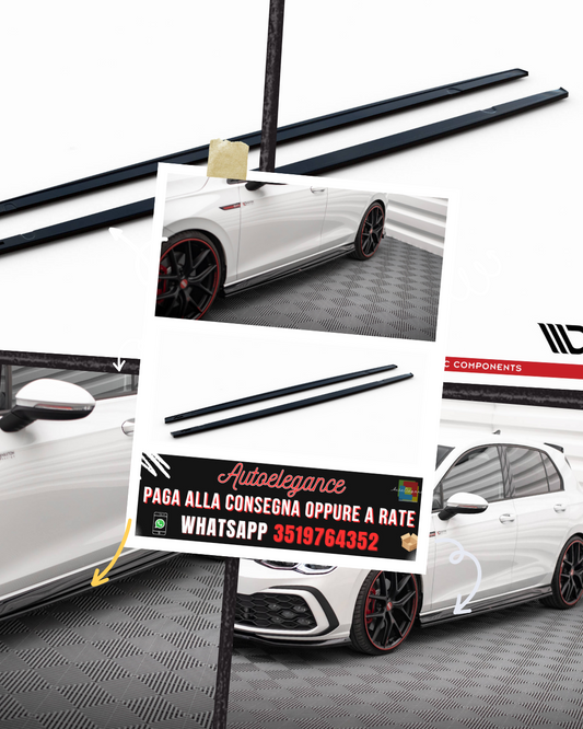 MINIGONNE LATERALI ADATTE PER VOLKSWAGEN GOLF GTI / GTI CLUBSPORT / R-LINE MK8 2020