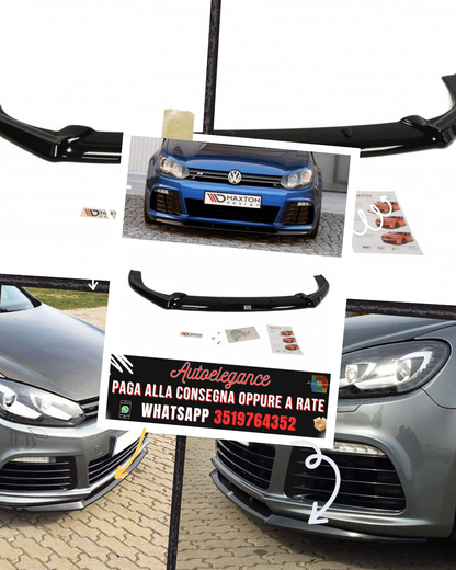 SPLITTER ANTERIORE adatto per VW GOLF VI R CUPRA LOOK