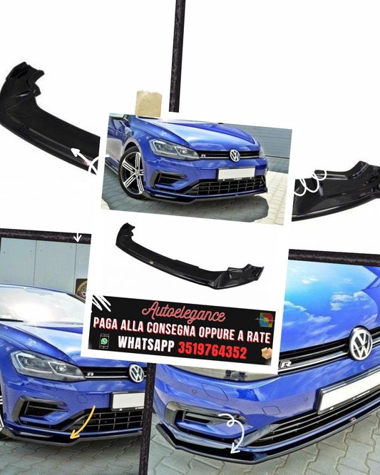 SPLITTER ANTERIORE V.2 adatto per VW GOLF 7 R / R-LINE FACELIFT 2017-2020