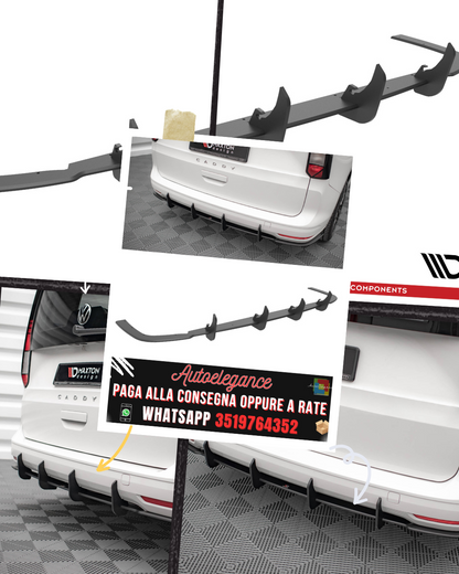 STREET PRO DIFFUSORE POSTERIORE adatto per VOLKSWAGEN CADDY MK5 2020-