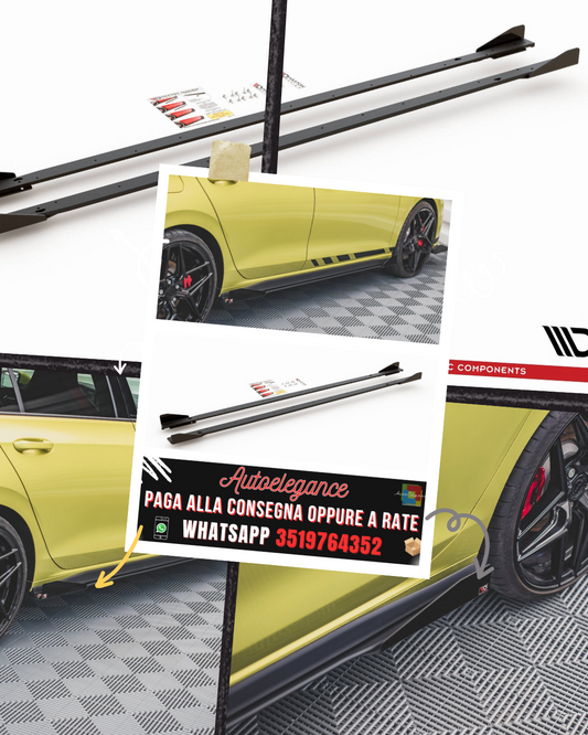 RACING DURABILITY MINIGONNE LATERALI + FLAP ADATTI PER VOLKSWAGEN GOLF 8 GTI / GTI CLUBSPORT / R-LINE 2020