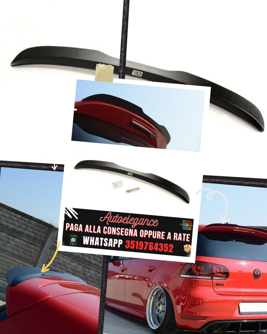 SPOILER adatto per  VW GOLF MK6 GTI / R 2008-2012