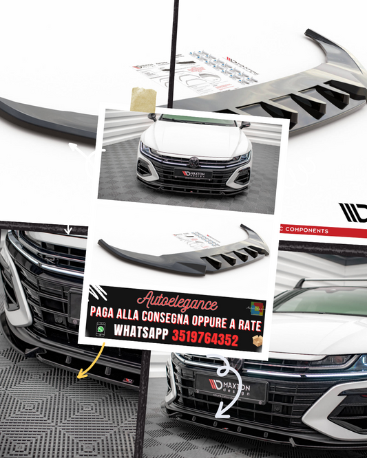 SPLITTER ANTERIORE adatto per V.2 VOLKSWAGEN ARTEON R 2020-