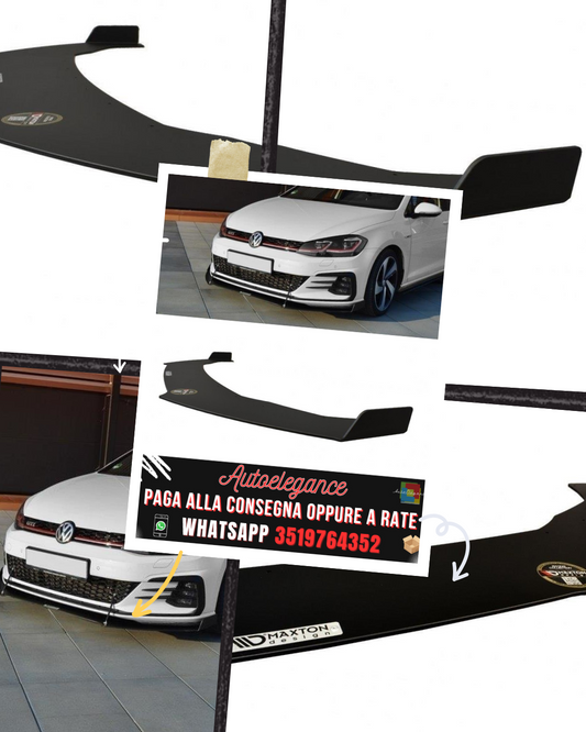 FRONT RACING SPLITTER V.2 adatto per VW GOLF VII GTI FACELIFT 2017