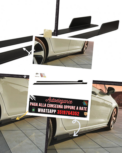 MINIGONNE LATERALI RACING adatte per VW GOLF VII GTI (FACELIFT) 2017