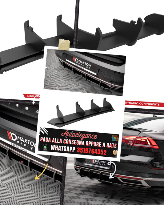 STREET PRO DIFFUSORE POSTERIORE adatto per VOLKWAGEN PASSAT B8 FACELIFT 2019-