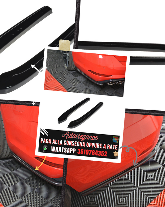 REAR SIDE SPLITTERS V.1 suitable for VW GOLF 7 R VARIANT FACELIFT 2017 