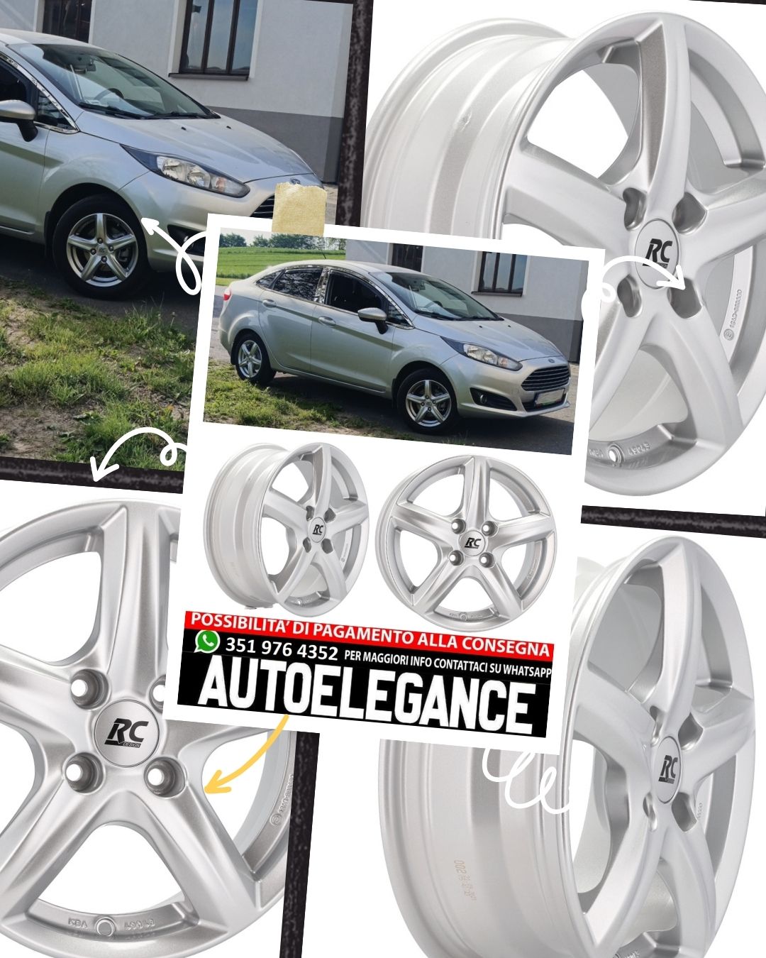 ALLOY WHEEL 15" Suitable for AUDI FORD MAZDA 